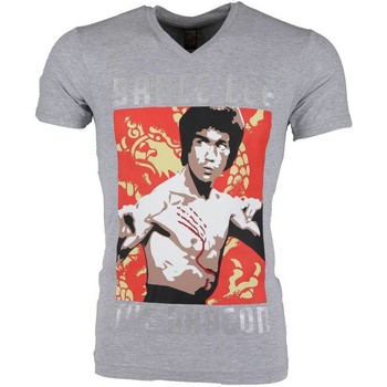 Kleidung Herren T-Shirts Local Fanatic Bruce Lee The Dragon Grau