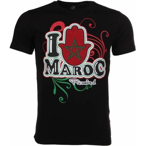 Kleidung Herren T-Shirts Local Fanatic I Love Maroc Schwarz