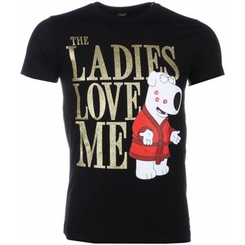 Kleidung Herren T-Shirts Local Fanatic The Ladies Love Me Print Schwarz