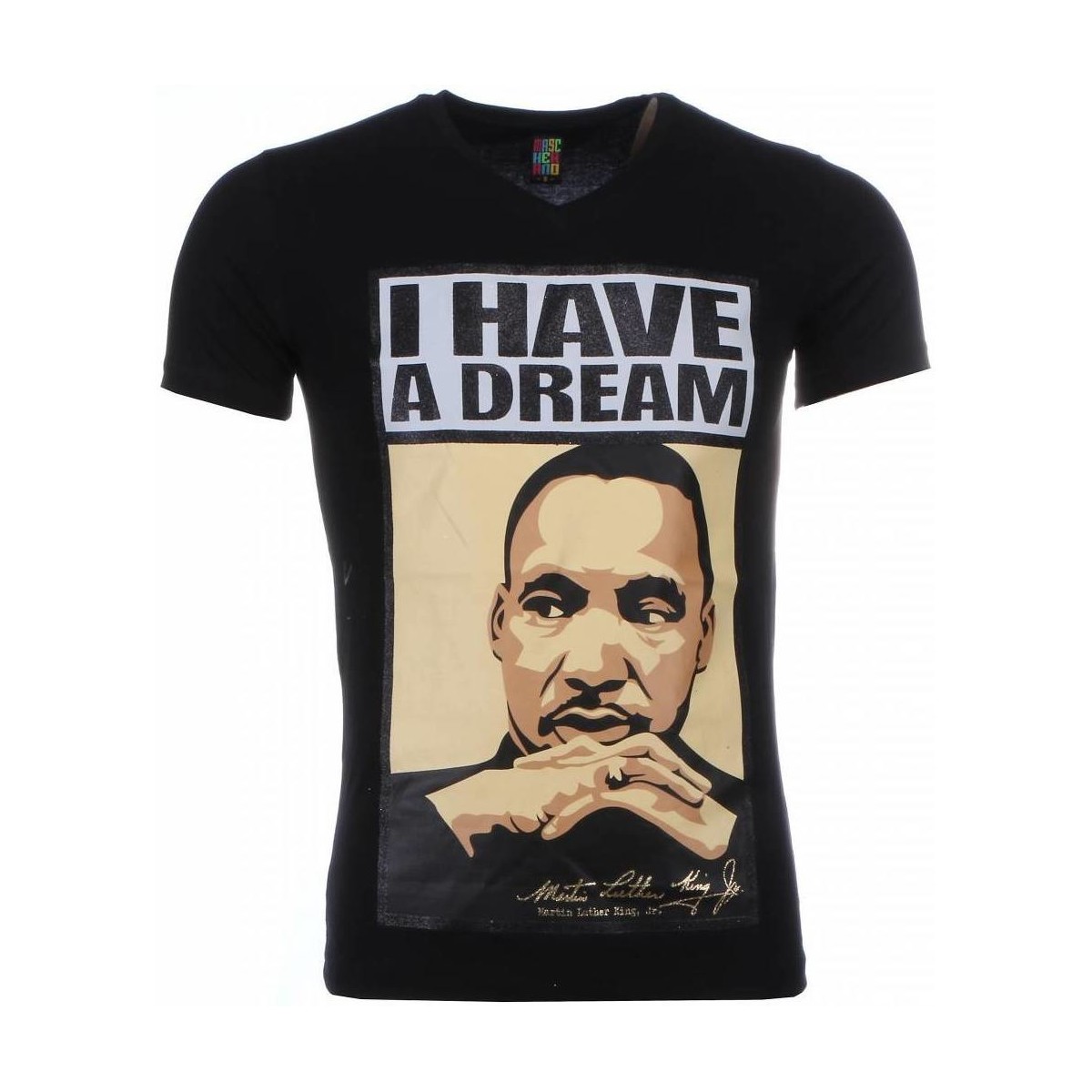 Kleidung Herren T-Shirts Local Fanatic Martin Luther King I Have A Dream Schwarz