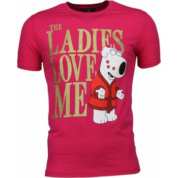 Kleidung Herren T-Shirts Local Fanatic The Ladies Love Me Print Rosa
