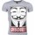 Kleidung Herren T-Shirts Local Fanatic TShirt Anonymous Disobey Print Grau