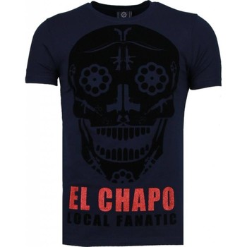Kleidung Herren T-Shirts Local Fanatic El Chapo Flockprint Blau