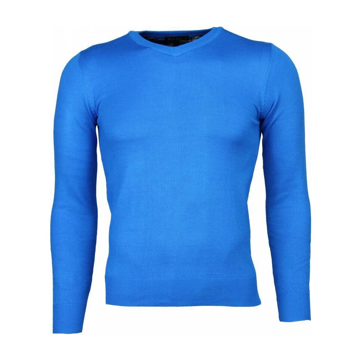 Kleidung Herren Sweatshirts Tony Backer Pelzkragen Größe M Blau