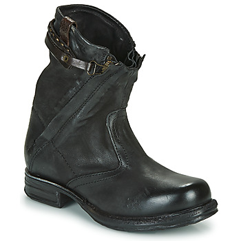 Schuhe Damen Boots Airstep / A.S.98 SAINT METAL ZIP Schwarz