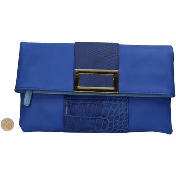 Taschen Damen Geldtasche / Handtasche Oltre AR467 Blau