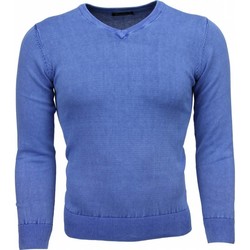 Kleidung Herren Pullover Tony Backer Exclusive VHals Blau