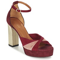 Schuhe Damen Sandalen / Sandaletten Heyraud EVELINE Rot / Rosa / Gold