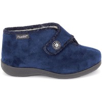 Schuhe Damen Hausschuhe Fargeot Caliope marine Blau