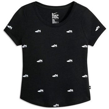 Kleidung Mädchen T-Shirts & Poloshirts Nike  Schwarz