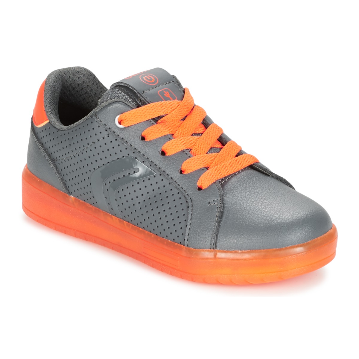 Schuhe Jungen Sneaker Low Geox J KOMMODOR B.B Grau / Orange