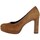 Schuhe Damen Pumps Rosso Reale 918 Heels' Frau Leder Braun