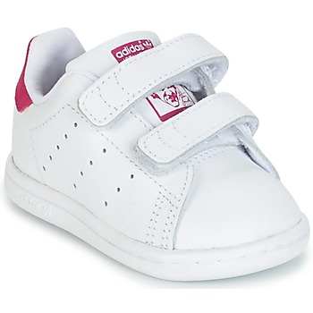 Schuhe Mädchen Sneaker Low adidas Originals STAN SMITH CF I Weiss / Rosa