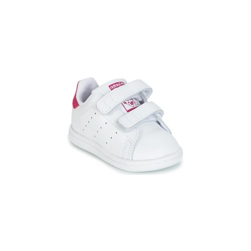 Schuhe Mädchen Sneaker Low adidas Originals STAN SMITH CF I Weiss / Rosa