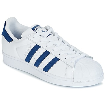 Schuhe Sneaker Low adidas Originals SUPERSTAR Weiss / Blau