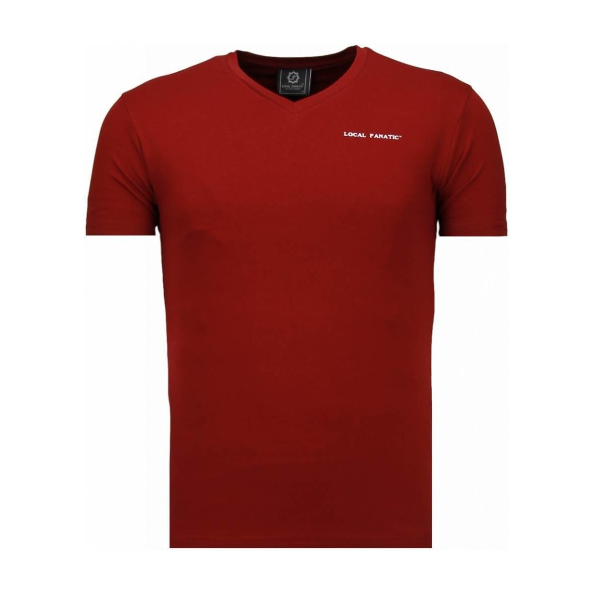 Kleidung Herren T-Shirts Local Fanatic V Neck Rot