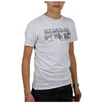 Kleidung Kinder T-Shirts & Poloshirts Napapijri ksarvada Weiss