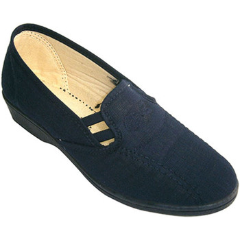 Schuhe Damen Hausschuhe Made In Spain 1940 Gummies Schuh Frau schloss die Seiten So Blau