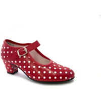 Schuhe Indoorschuhe Danka Sevilla Flamenco Tanzschuh weißen Tupfen Rot
