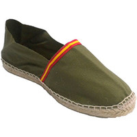 Schuhe Leinen-Pantoletten mit gefloch Made In Spain 1940 Hanf-Sandalen mit Flagge von Spanien Mad Weiss