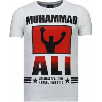 Kleidung Herren T-Shirts Local Fanatic Muhammad Ali Strass Weiss