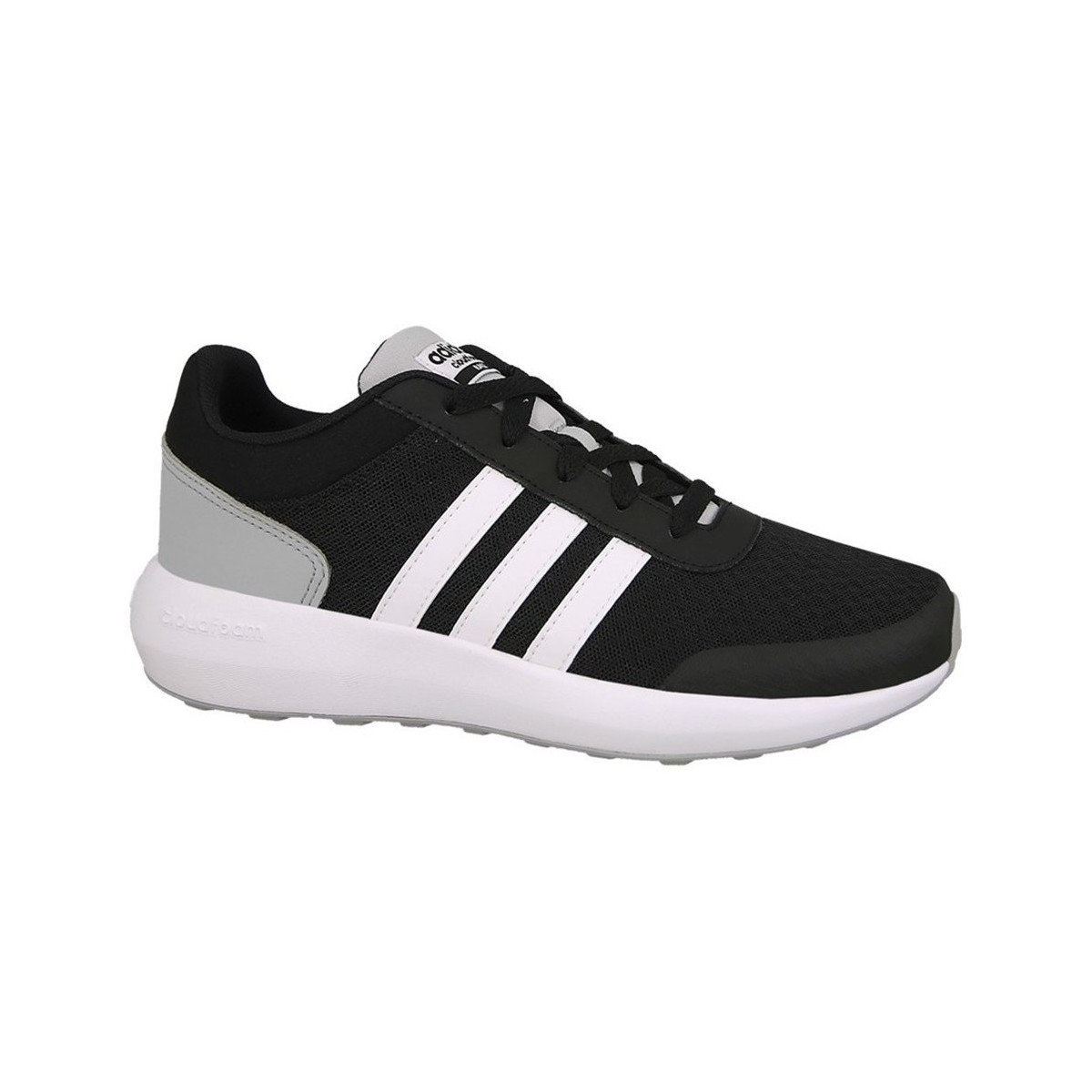 Schuhe Kinder Laufschuhe adidas Originals Cloudfoam Race Schwarz, Grau, Weiß