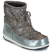 Schuhe Damen Schneestiefel Moon Boot MOON BOOT LOW LUREX Grau / Silbern