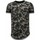 Kleidung Herren T-Shirts Justing Camouflaged Fashionable Long Army Grün