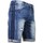 Kleidung Herren 3/4 Hosen & 7/8 Hosen Enos Kurze Hosen Slim Vintage Torn Look Blau