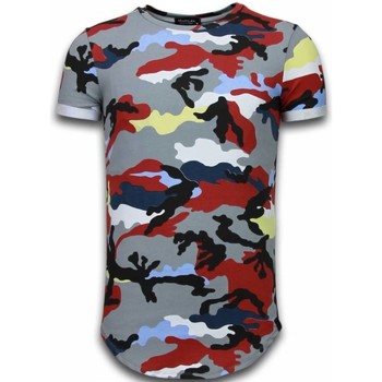 Kleidung Herren T-Shirts Tony Backer Known Camouflage Long Fi Army Rot