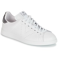 Schuhe Damen Sneaker Low Victoria DEPORTIVO BASKET PIEL Weiss / Grau