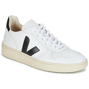 Schuhe Sneaker Low Veja V-10 Weiss / Schwarz