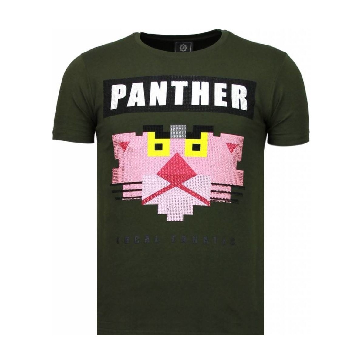 Kleidung Herren T-Shirts Local Fanatic Panther For A Cougar Strass Grün