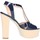 Schuhe Damen Sandalen / Sandaletten Emporio Di Parma 818 Sandelholz Frau blau Blau