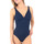 Kleidung Damen Badeanzug Janine Robin 991015-17 Blau