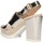 Schuhe Damen Sandalen / Sandaletten Emporio Di Parma 613 Sandelholz Frau Platin Silbern