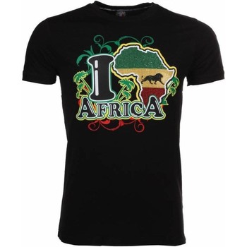 Kleidung Herren T-Shirts Local Fanatic I Love Africa Schwarz