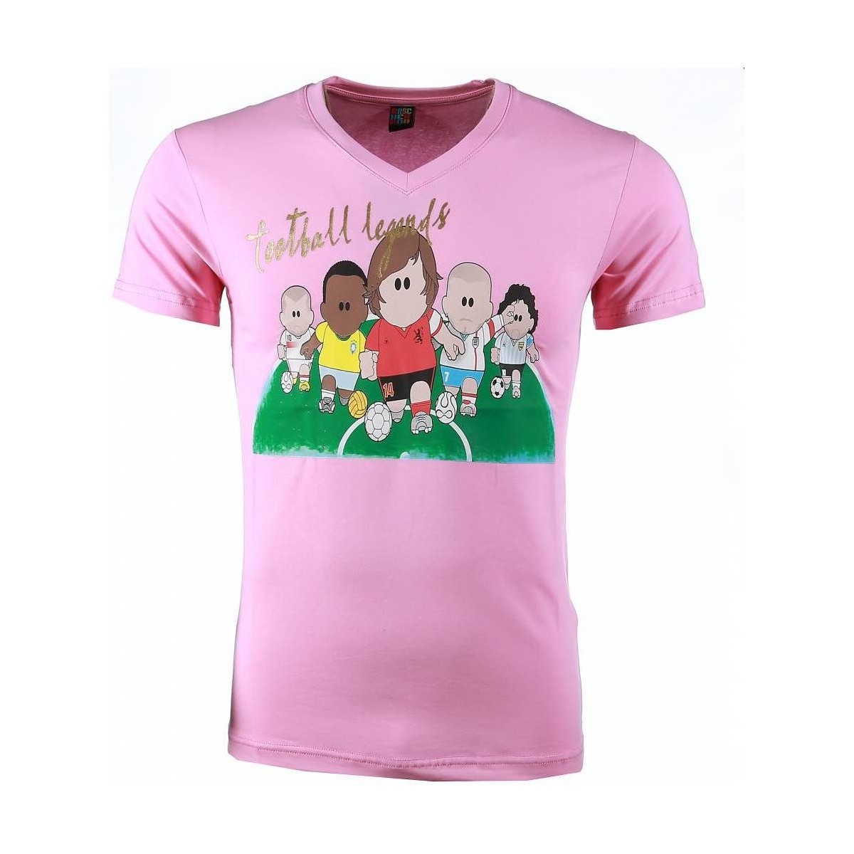 Kleidung Herren T-Shirts Local Fanatic Football Legends Print Rosa