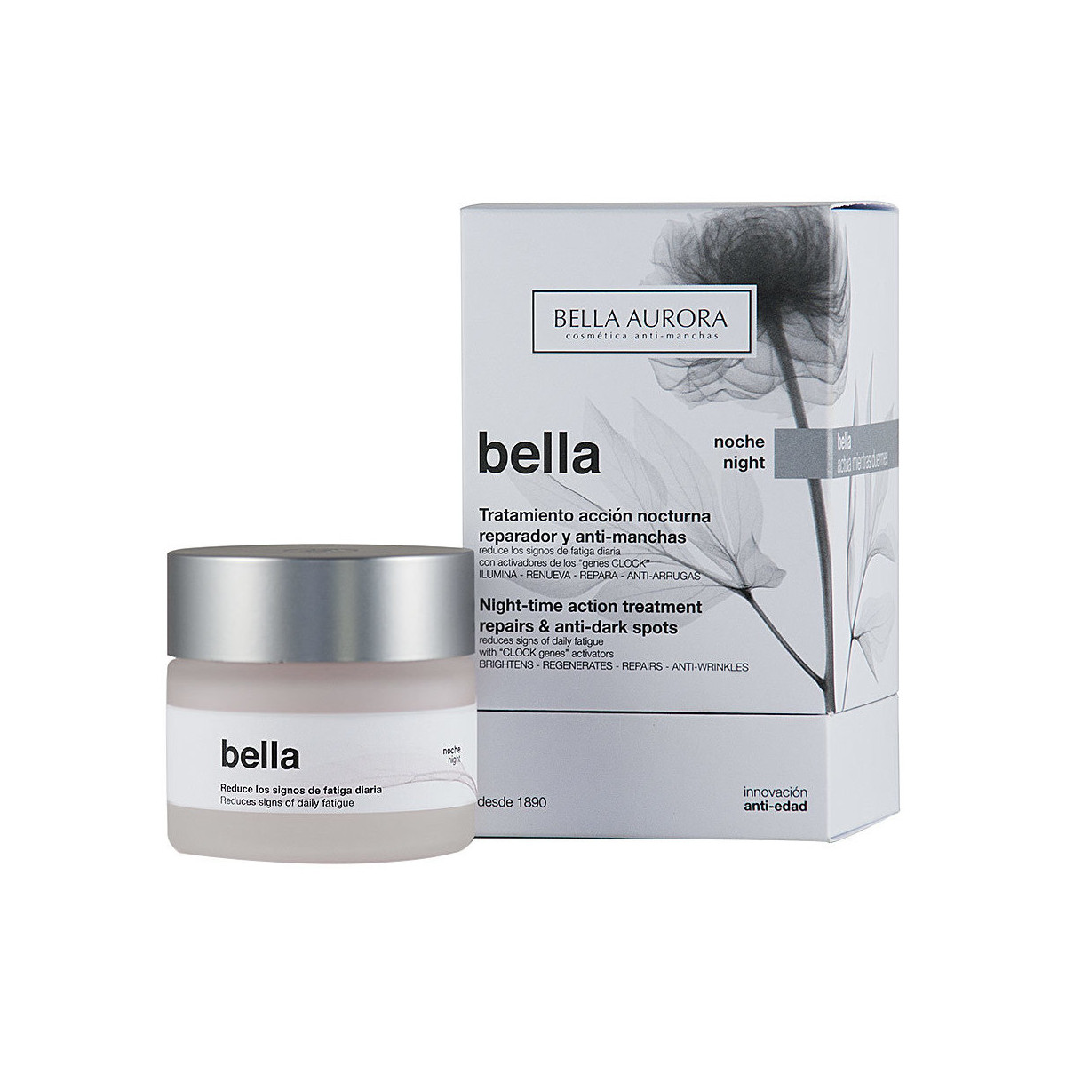 Beauty Damen Anti-Aging & Anti-Falten Produkte Bella Aurora Bella Night Night-time Action Treatment Repairs & Anti-dark Spo 