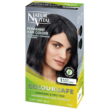 Natur Vital  Haarfärbung Coloursafe Tinte Permanente 1-negro