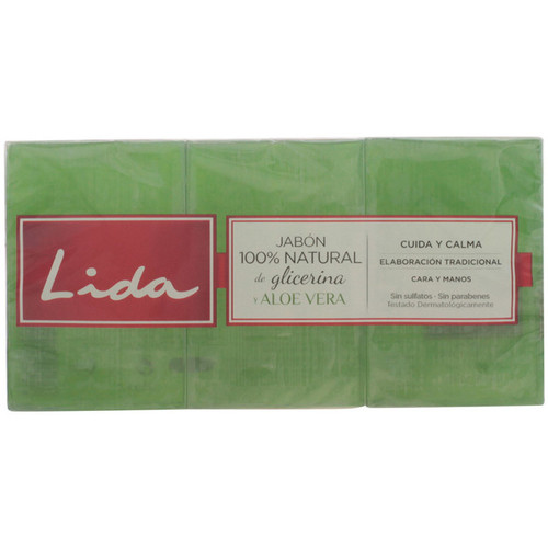 Beauty Badelotion Lida Seife Aus 100 % Natürlichem Glycerin Und Aloe Vera, Lot 3 X 