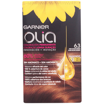 Beauty Haarfärbung Garnier Olia Coloración Permanente 6,3 Rubio Oscuro Dorado Set 