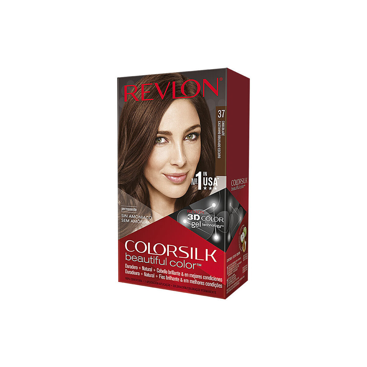 Beauty Damen Haarfärbung Revlon Colorsilk Tinte 37-chocolate 