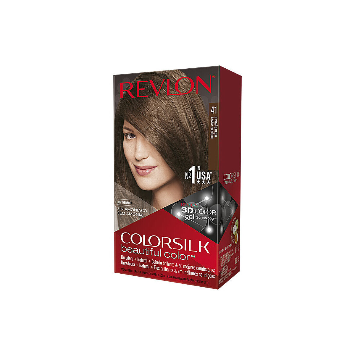 Beauty Damen Haarfärbung Revlon Colorsilk Tinte 41-castaño Medio 