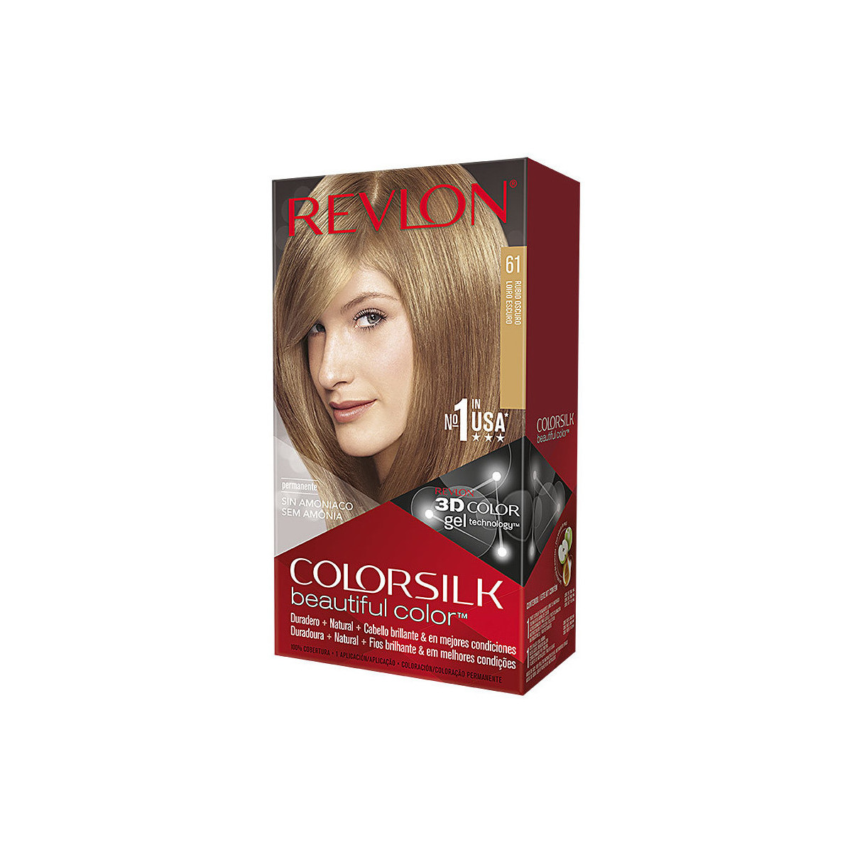 Beauty Damen Haarfärbung Revlon Colorsilk Tinte 61-rubio Oscuro 