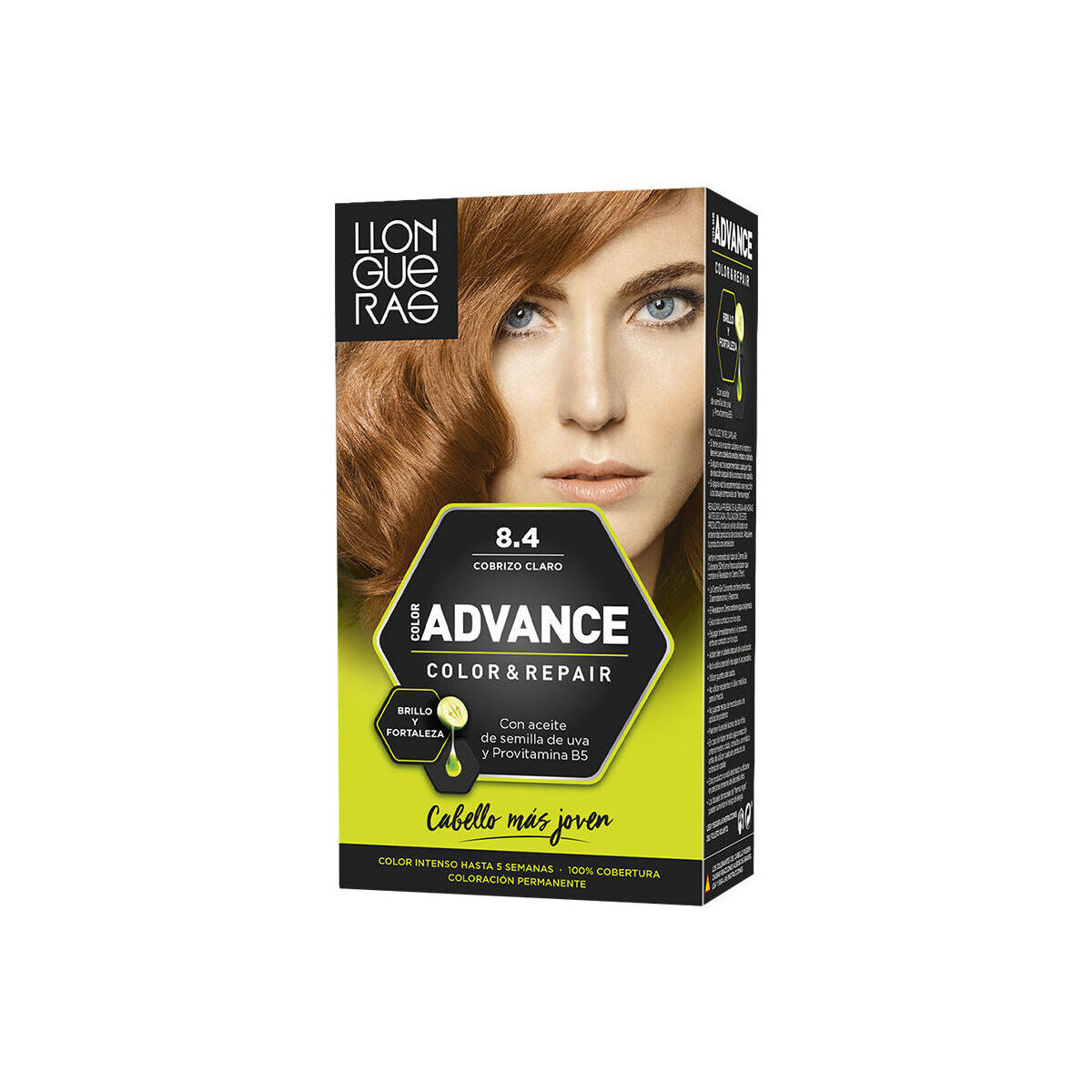 Beauty Haarfärbung Llongueras Color Advance 8,4-cobrizo Claro 
