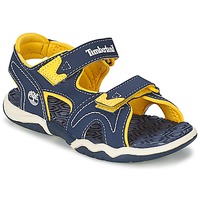 Schuhe Kinder Sandalen / Sandaletten Timberland ADVENTURE SEEKER 2-STRAP SANDAL Blau