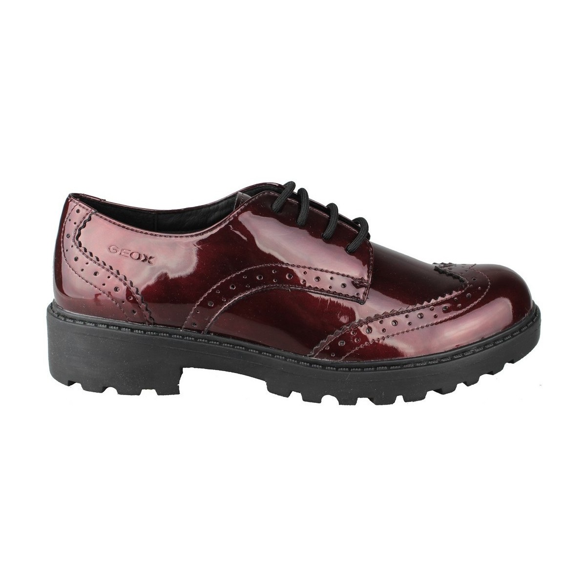 Schuhe Kinder Derby-Schuhe & Richelieu Geox CASEY GK CHAROL GRANATE