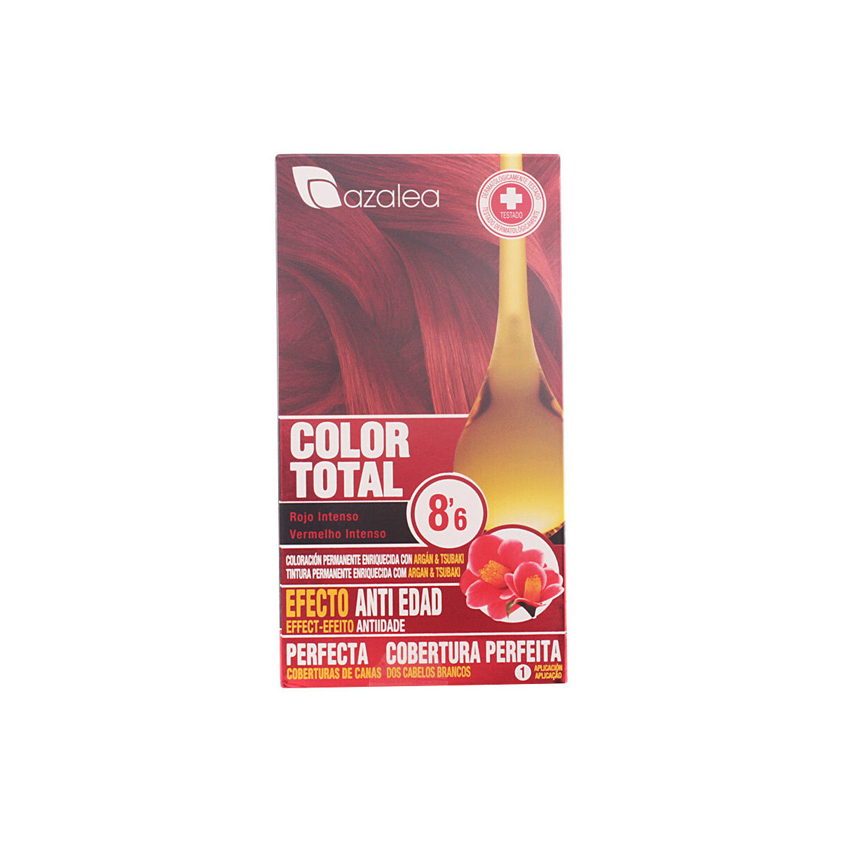 Beauty Damen Haarfärbung Azalea Color Total 8,6-rojo Intenso 