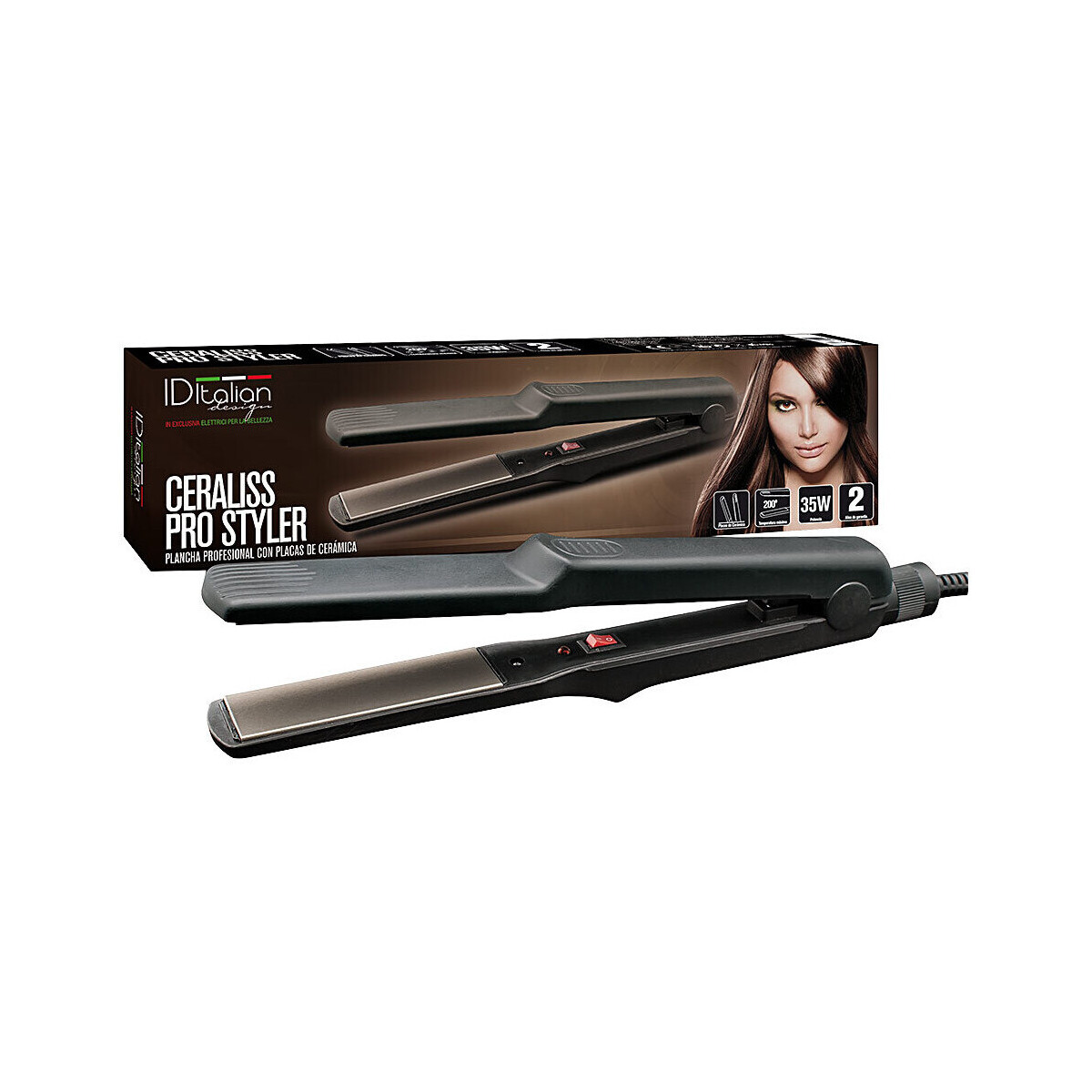 Beauty Damen Accessoires Haare Id Italian Ceraliss Pro Styler Haarglätter 1 Stk 